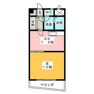 セジューネ・トーシ【7階】の間取り