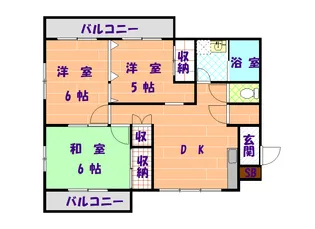 3DKの間取り画像