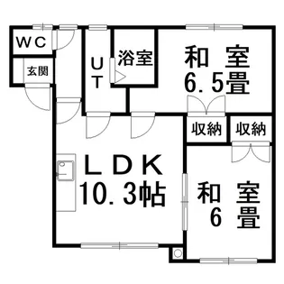 川端ハイツ【2階】の間取り