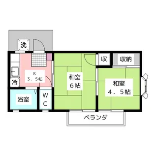 マロンハイツ【2階】の間取り