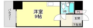 パレス三萩野【9階】の間取り
