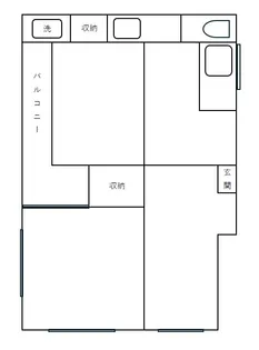 中央レジデンス【2階】の間取り
