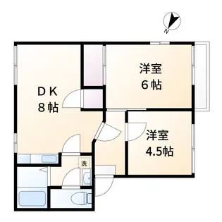 ラフィネヴィラ大福 壱番館【2階】の間取り
