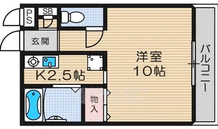 寿ハイツ【3階】の間取り