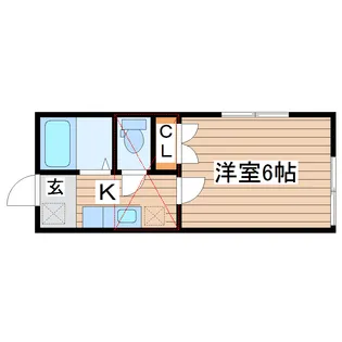 アーバンシティ名取I【1階】の間取り