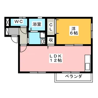 ヴェルデュール【2階】の間取り