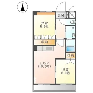 カーサ オリーブ【1階】の間取り