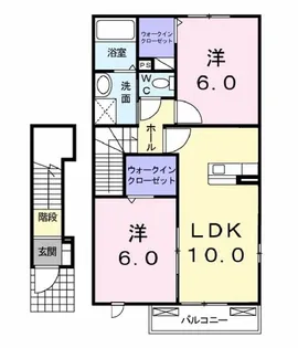 プローテ【2階】の間取り