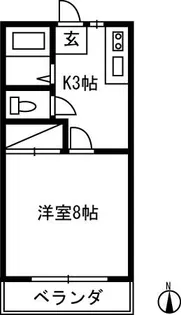 パレブランシュ【1階】の間取り