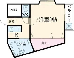 ソルフェージュ桂【3階】の間取り