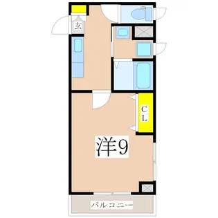 鹿児島県鹿児島市下荒田3【マンション】の間取り