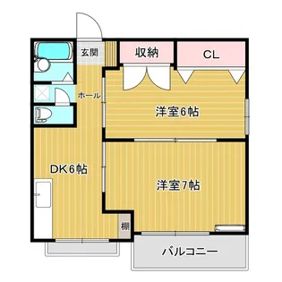 福島県郡山市七ッ池町【アパート】の間取り