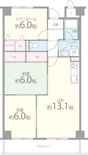 グレイスコート深井【3階】の間取り