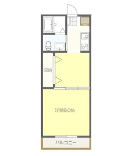 福島県郡山市咲田1【アパート】の間取り