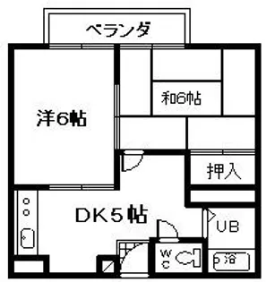 2DKの間取り画像