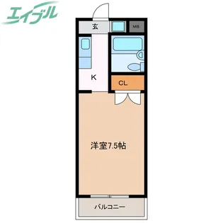 AKEBOHNO A棟【2階】の間取り