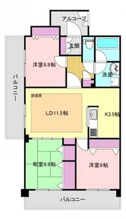 オーパスアレイ【2階】の間取り