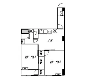 パールハイツ笹塚【6階】の間取り
