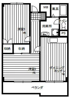 神奈川県横浜市南区別所中里台【マンション】の間取り