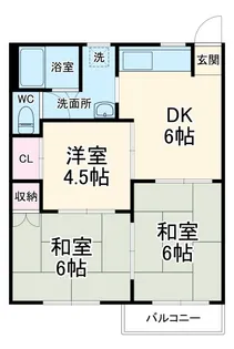 ピアース赤堀南町【2階】の間取り