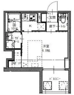 1Kの間取り画像