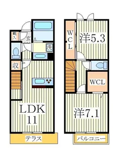 アプローチの間取り