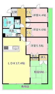 アズ・パセーヌ佐鳴湖壱番館【1階】の間取り