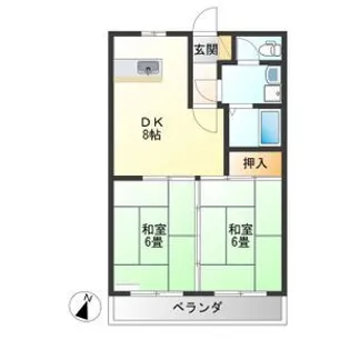 プラチナパレス宇都宮【4階】の間取り