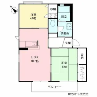 バリュージュRYO C棟【2階】の間取り