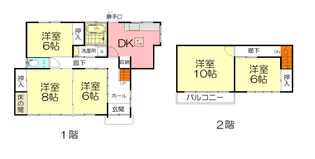 群馬県太田市高林西町【一戸建】の間取り