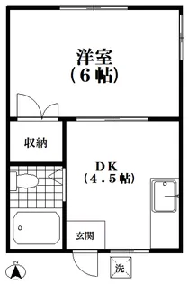 共和ハイム【1階】の間取り
