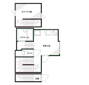 東京都中野区大和町2【アパート】の間取り