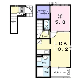 プランドール【2階】の間取り