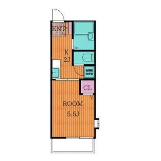カトレアA棟【2階】の間取り