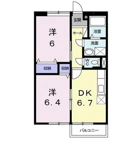 茨城県土浦市乙戸南1【アパート】の間取り