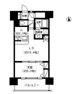 パークキューブ東品川【8階】の間取り