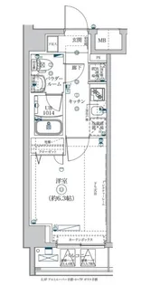 SQUARE CITY YOKOHAMA YAMATE【5階】の間取り