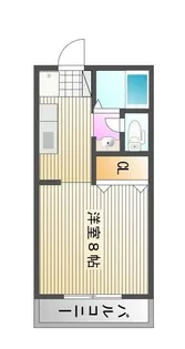 パステル庭瀬 B【1階】の間取り