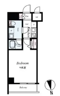 東京都江東区海辺【マンション】の間取り