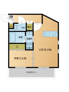 福岡県福岡市南区大橋3【マンション】の間取り