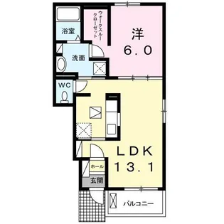 エスペラント・ボヌールIII【1階】の間取り