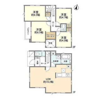 千葉県柏市酒井根7【一戸建】の間取り