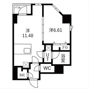 TRADIS森下【4階】の間取り