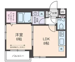 アムス山王(旧ガーデンフラッツ山王)【2階】の間取り