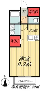 千葉県市川市真間4【アパート】の間取り