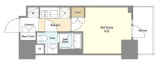 オーキッドレジデンス品川中延【13階】の間取り