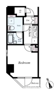 プレステージ新板橋【2階】の間取り