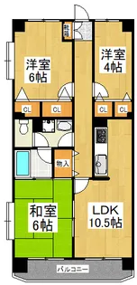 セントラルパレス15【6階】の間取り