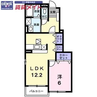 ヴェルデ・ルーチェ B棟【1階】の間取り