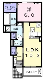 広島県呉市音戸町波多見9【アパート】の間取り